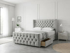 Luxury Curve Dream | Divan Drawer Bed Frame with Concealed Drawer Storage (UK) | Discount Bed Store (DBS) #DB146
