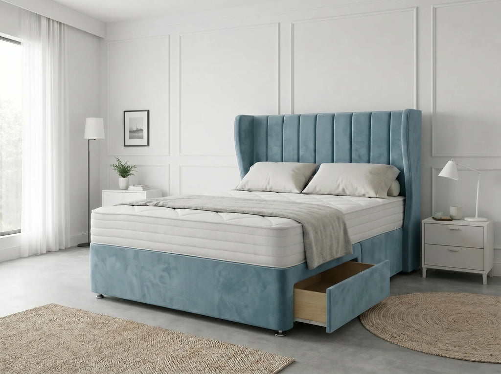 Opulent Curve Prestige | Divan Drawer Bed Optional Drawers (UK) | Discount Bed Store (DBS) #DB140
