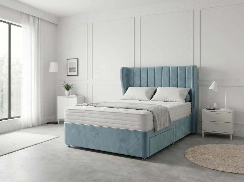 Opulent Curve Prestige | Divan Drawer Bed Optional Drawers (UK) | Discount Bed Store (DBS) #DB140