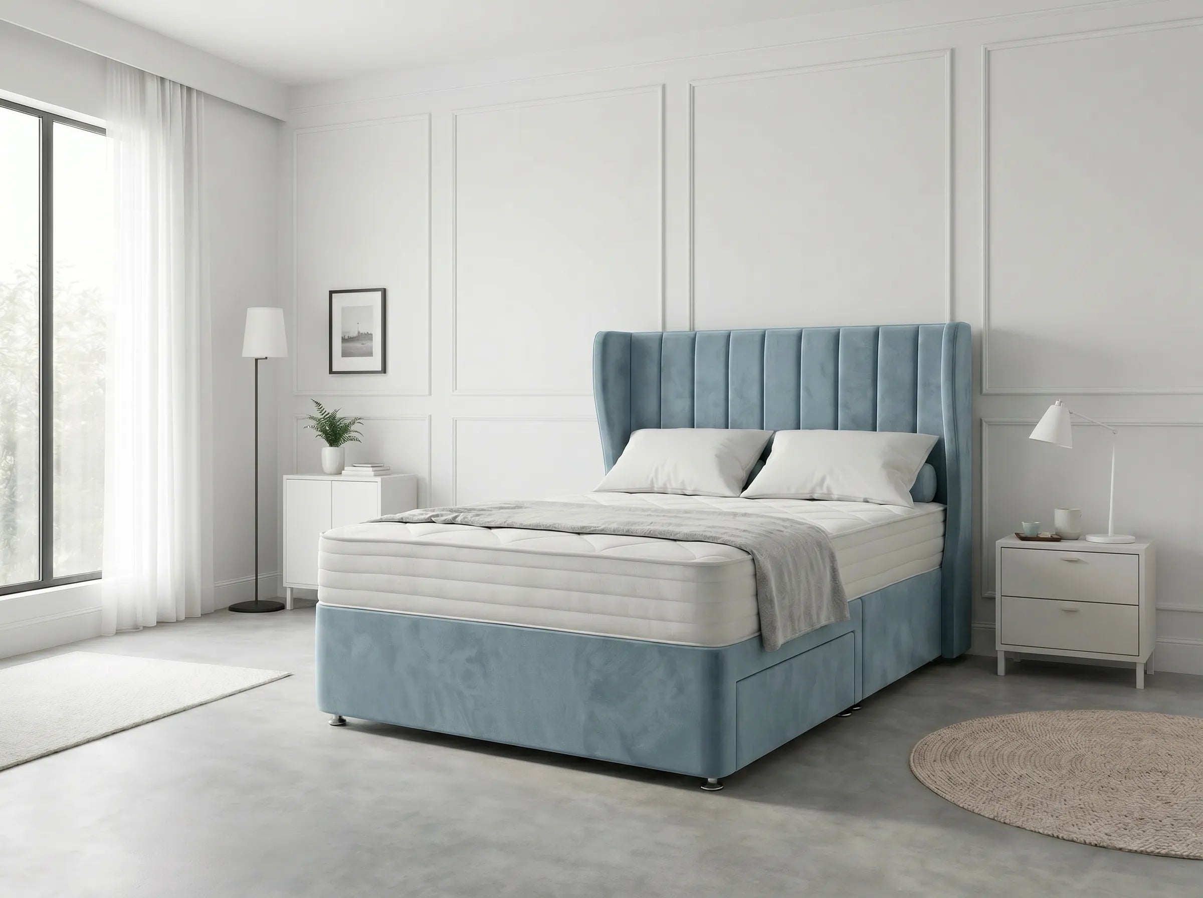 Opulent Curve Prestige | Divan Drawer Bed Optional Drawers (UK) | Discount Bed Store (DBS) #DB140