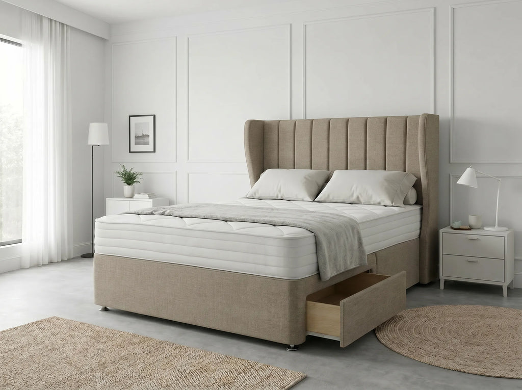 Opulent Curve Prestige | Divan Drawer Bed Optional Drawers (UK) | Discount Bed Store (DBS) #DB140