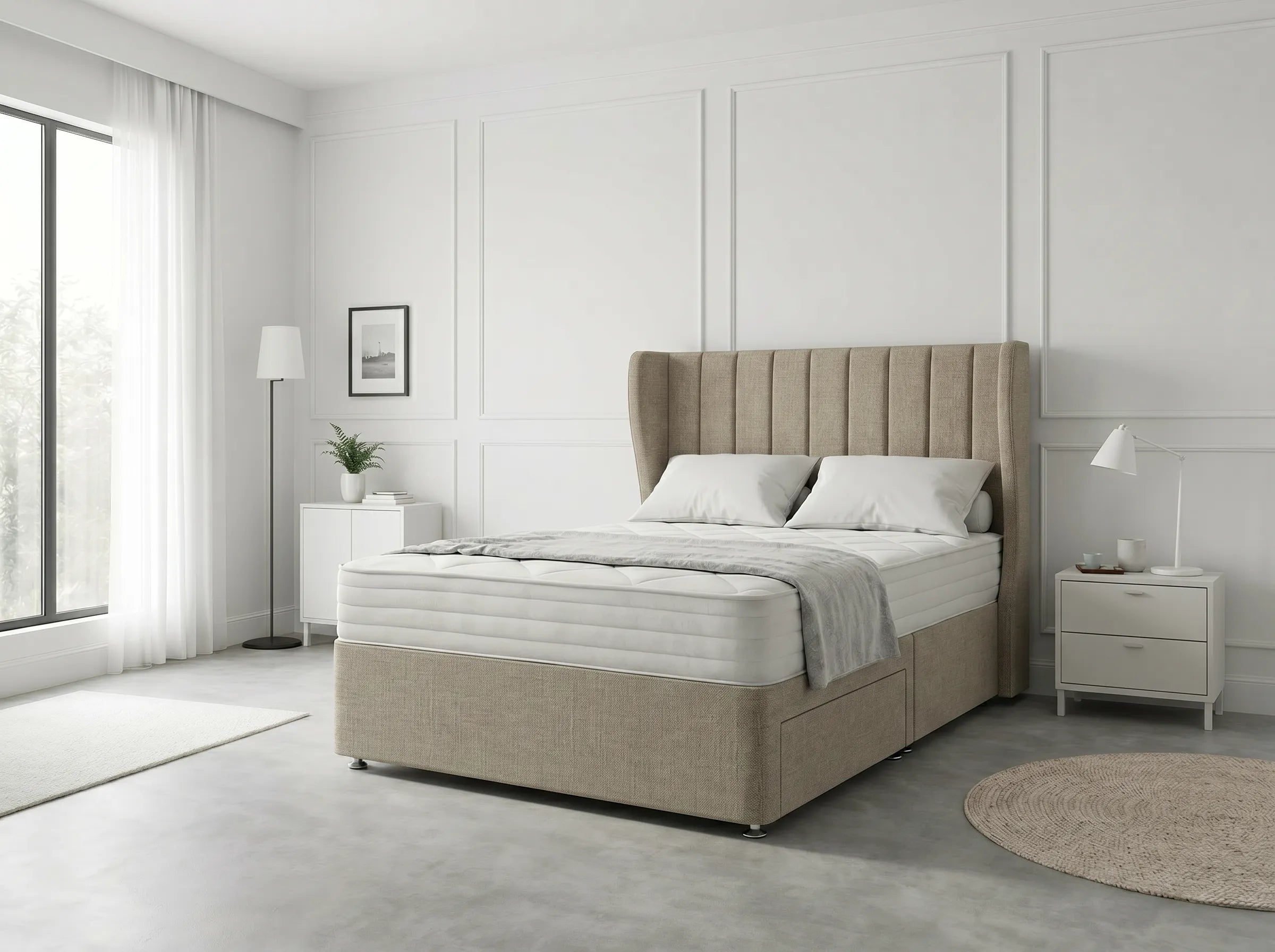 Opulent Curve Prestige | Divan Drawer Bed Optional Drawers (UK) | Discount Bed Store (DBS) #DB140