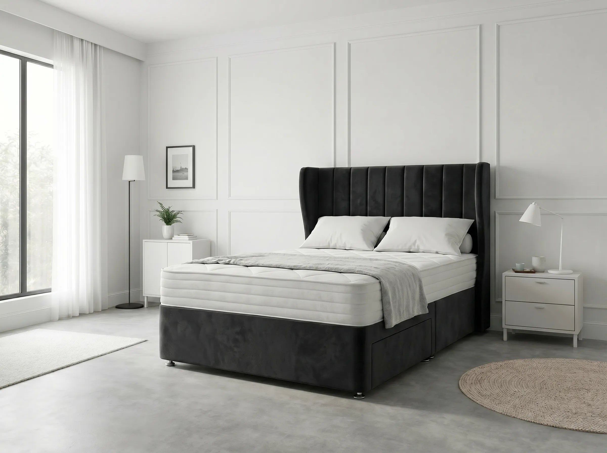 Opulent Curve Prestige | Divan Drawer Bed Optional Drawers (UK) | Discount Bed Store (DBS) #DB140