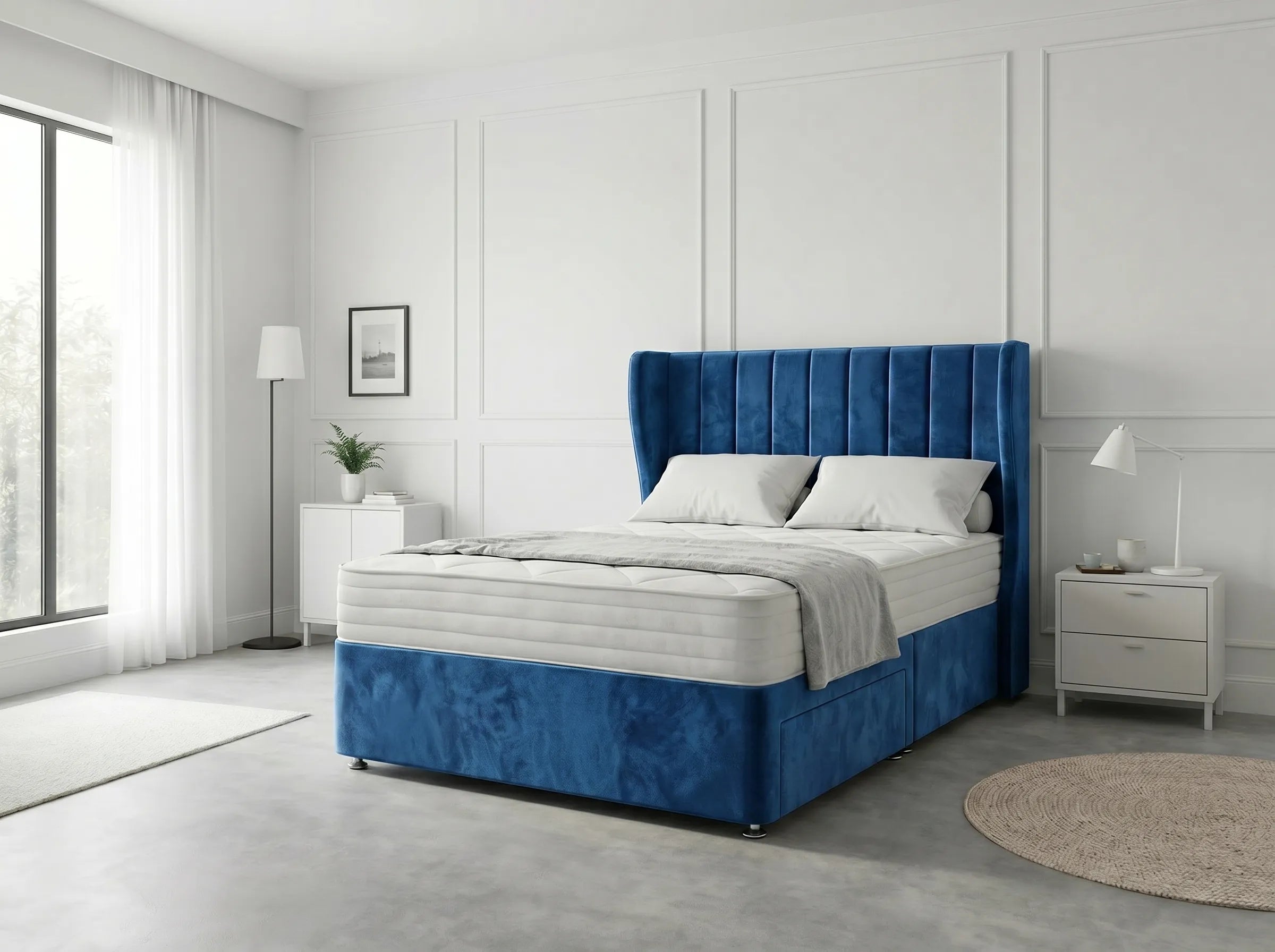 Opulent Curve Prestige | Divan Drawer Bed Optional Drawers (UK) | Discount Bed Store (DBS) #DB140