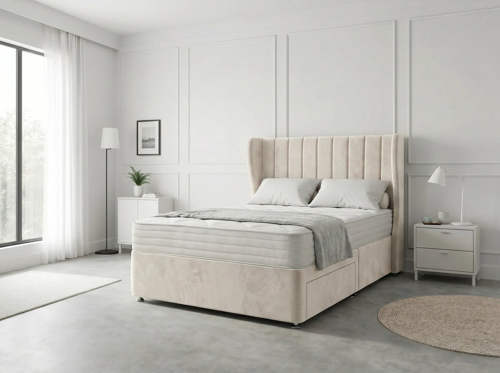 Opulent Curve Prestige | Divan Drawer Bed Optional Drawers (UK) | Discount Bed Store (DBS) #DB140