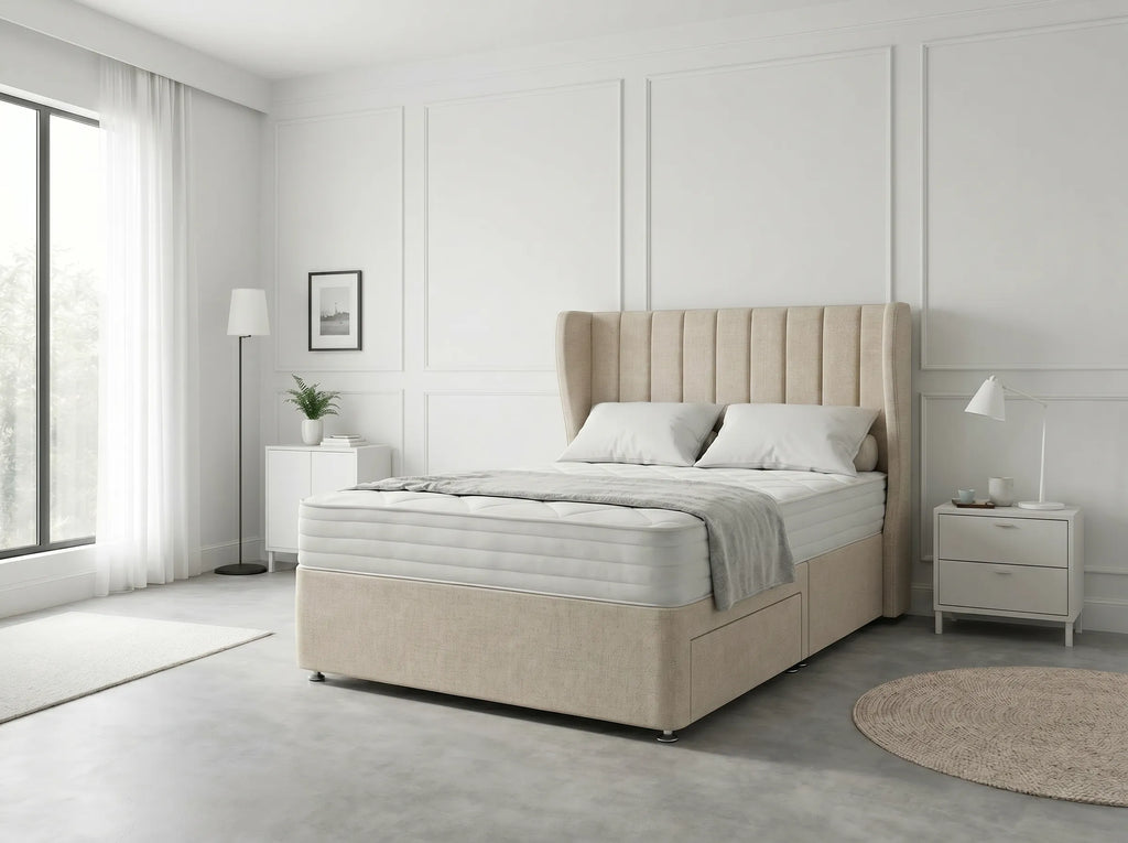Opulent Curve Prestige | Divan Drawer Bed Optional Drawers (UK) | Discount Bed Store (DBS) #DB140