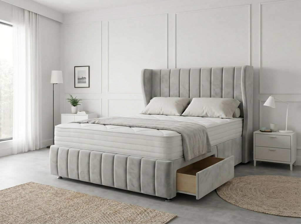 Opulent Curve Prestige | Divan Drawer Bed Optional Drawers (UK) | Discount Bed Store (DBS) #DB140
