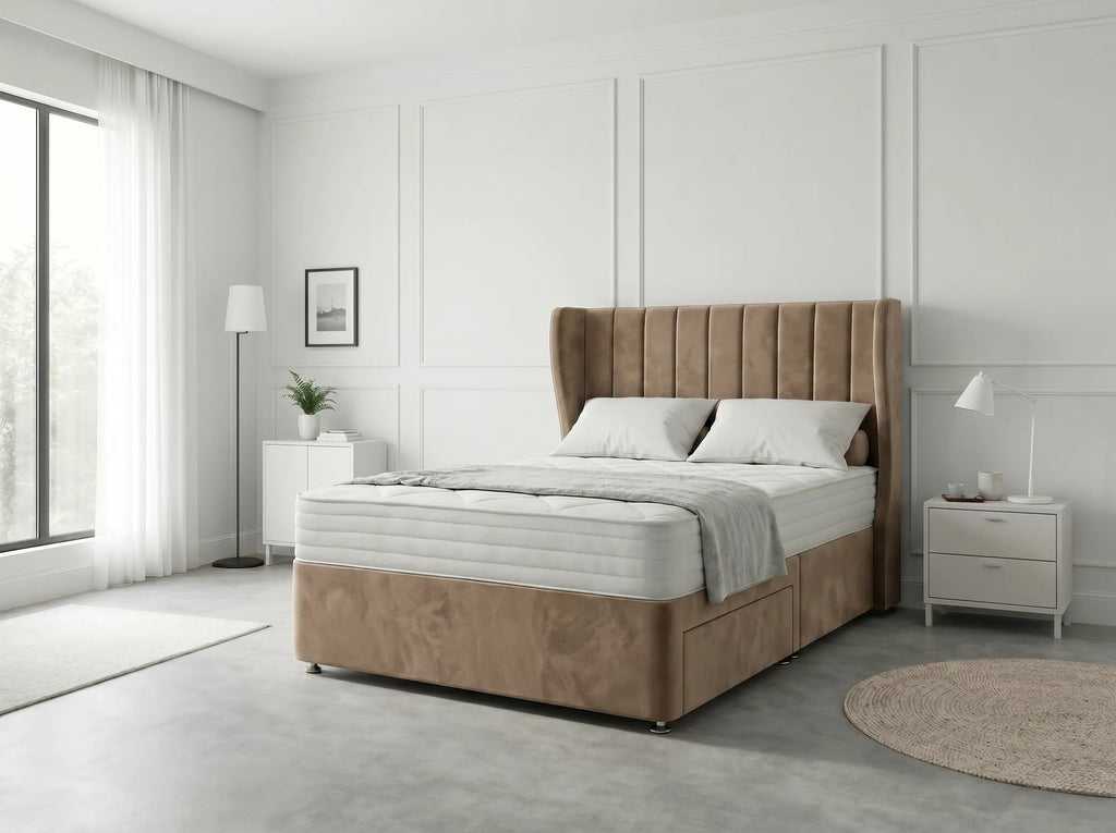 Opulent Curve Prestige | Divan Drawer Bed Optional Drawers (UK) | Discount Bed Store (DBS) #DB140