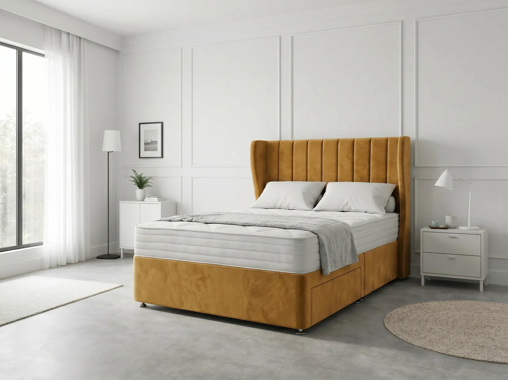 Opulent Curve Prestige | Divan Drawer Bed Optional Drawers (UK) | Discount Bed Store (DBS) #DB140