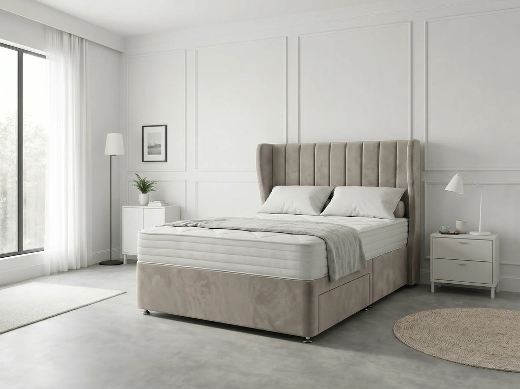 Opulent Curve Prestige | Divan Drawer Bed Optional Drawers (UK) | Discount Bed Store (DBS) #DB140