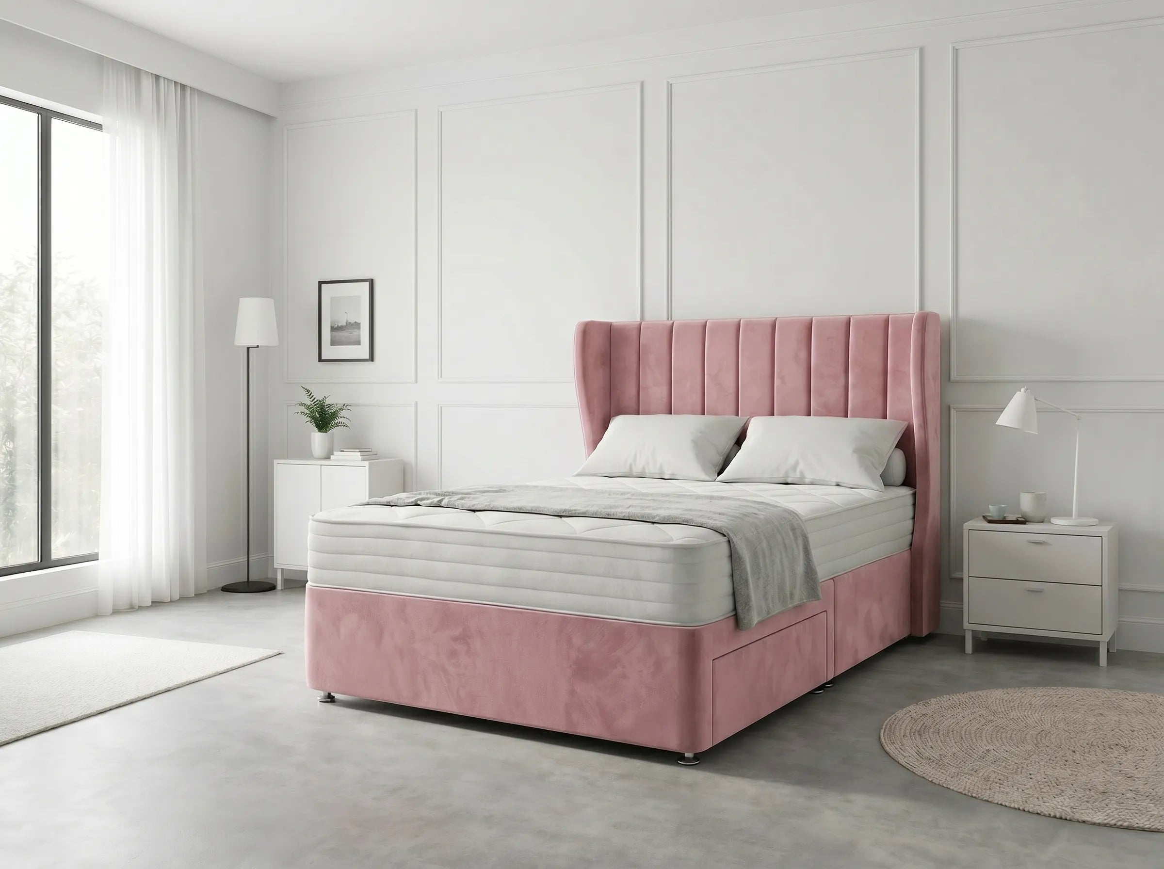 Opulent Curve Prestige | Divan Drawer Bed Optional Drawers (UK) | Discount Bed Store (DBS) #DB140