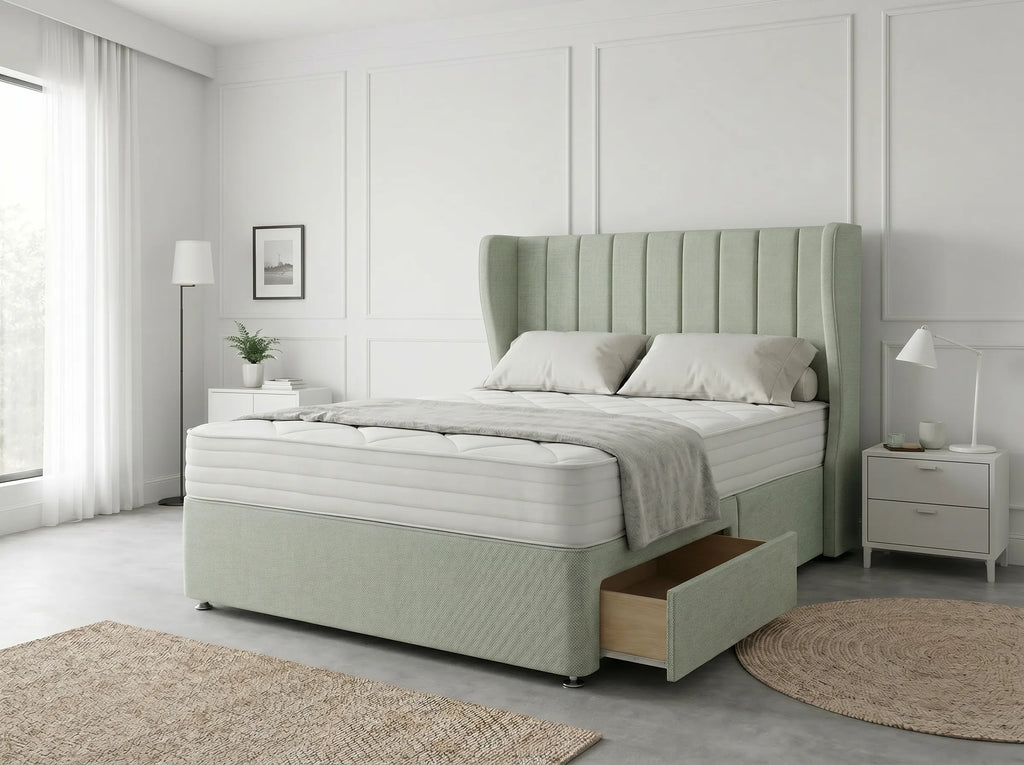 Opulent Curve Prestige | Divan Drawer Bed Optional Drawers (UK) | Discount Bed Store (DBS) #DB140