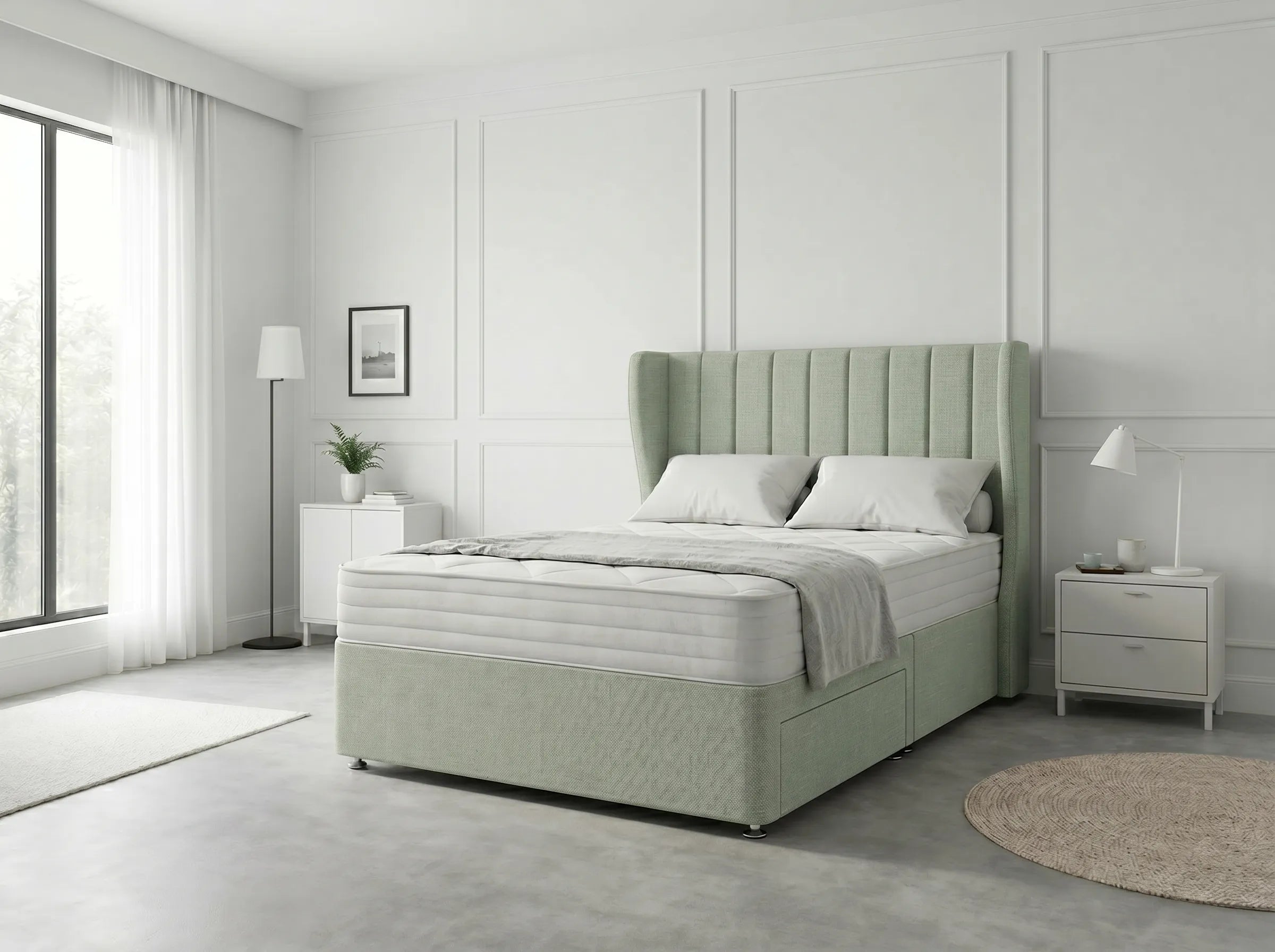 Opulent Curve Prestige | Divan Drawer Bed Optional Drawers (UK) | Discount Bed Store (DBS) #DB140