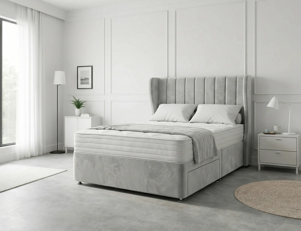 Opulent Curve Prestige | Divan Drawer Bed Optional Drawers (UK) | Discount Bed Store (DBS) #DB140