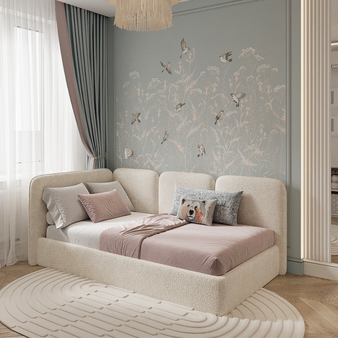 Cozy Nest Curve Kids Corner Sofa Bed #B122 Bed Frame (UK) | Discount Bed Store (DBS)