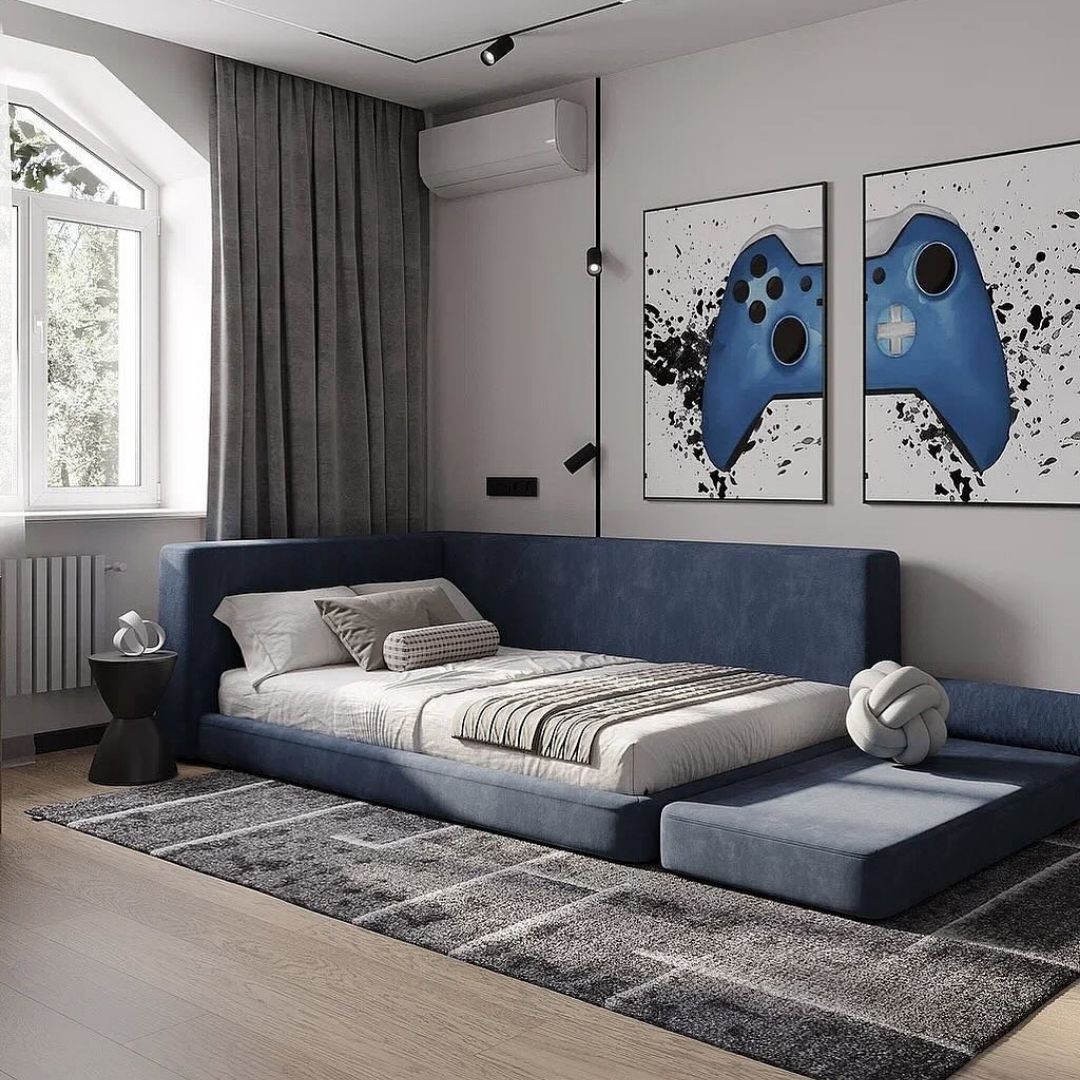 Game Lounge Corner Sofa Bed Edition #B123 Bed Frame (UK) | Discount Bed Store (DBS)