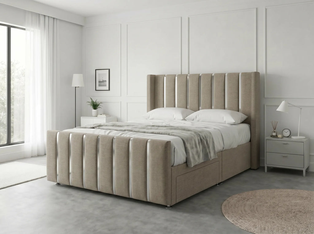 Signature Sleigh Comfort | Divan Drawer Bed with Easy-Access Drawer Storage (UK) | Discount Bed Store (DBS) #DB141