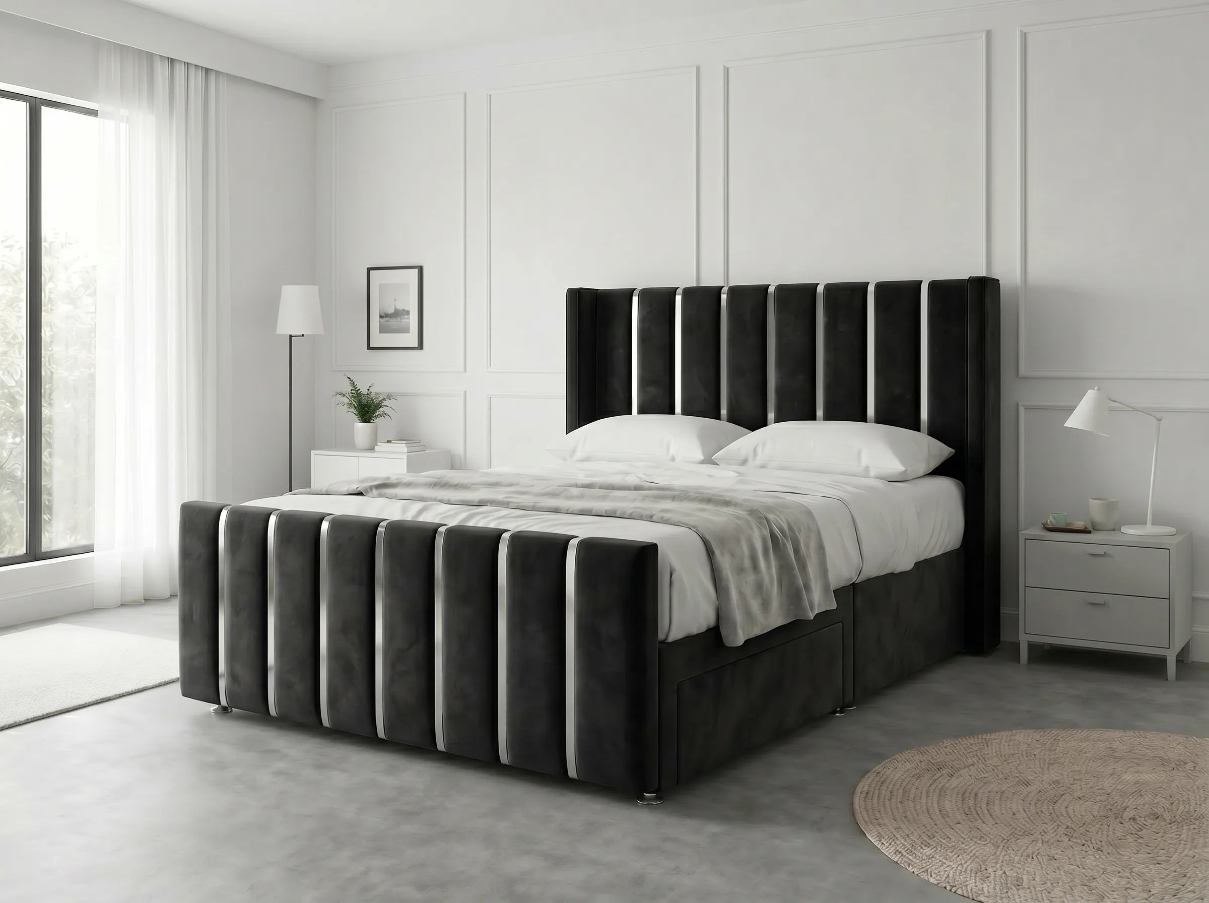 Signature Sleigh Comfort | Divan Drawer Bed with Easy-Access Drawer Storage (UK) | Discount Bed Store (DBS) #DB141