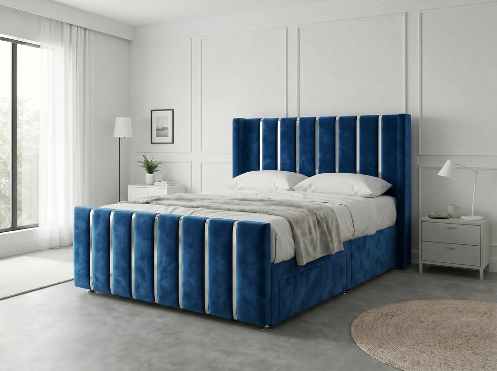 Signature Sleigh Comfort | Divan Drawer Bed with Easy-Access Drawer Storage (UK) | Discount Bed Store (DBS) #DB141