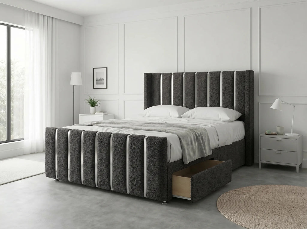 Signature Sleigh Comfort | Divan Drawer Bed with Easy-Access Drawer Storage (UK) | Discount Bed Store (DBS) #DB141