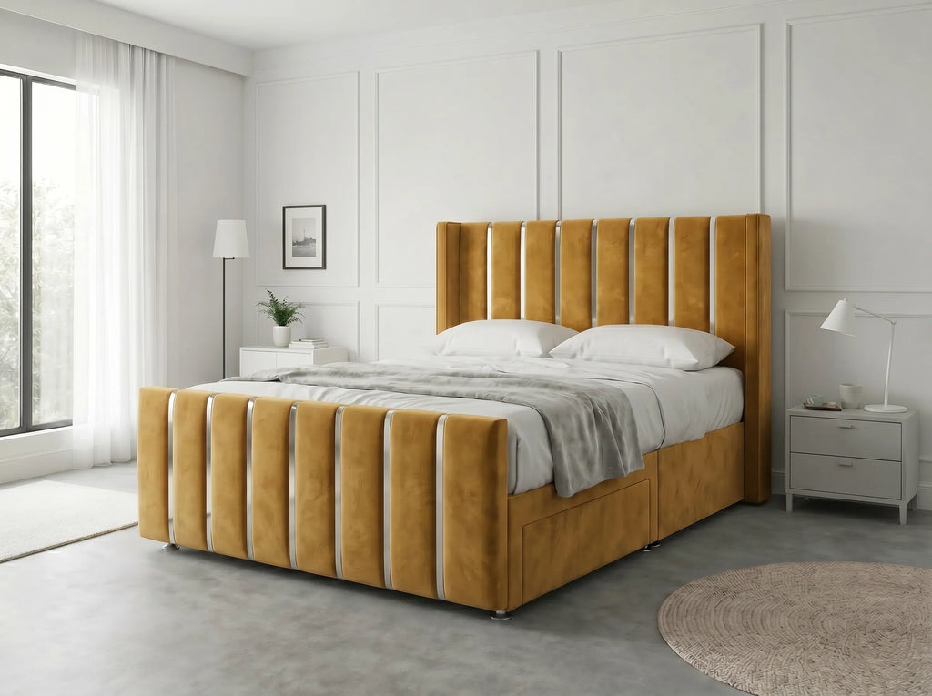 Signature Sleigh Comfort | Divan Drawer Bed with Easy-Access Drawer Storage (UK) | Discount Bed Store (DBS) #DB141