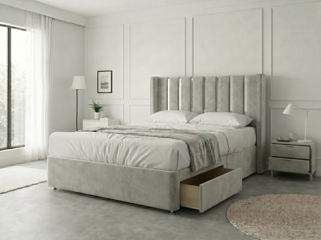 Signature Sleigh Comfort | Divan Drawer Bed with Easy-Access Drawer Storage (UK) | Discount Bed Store (DBS) #DB141