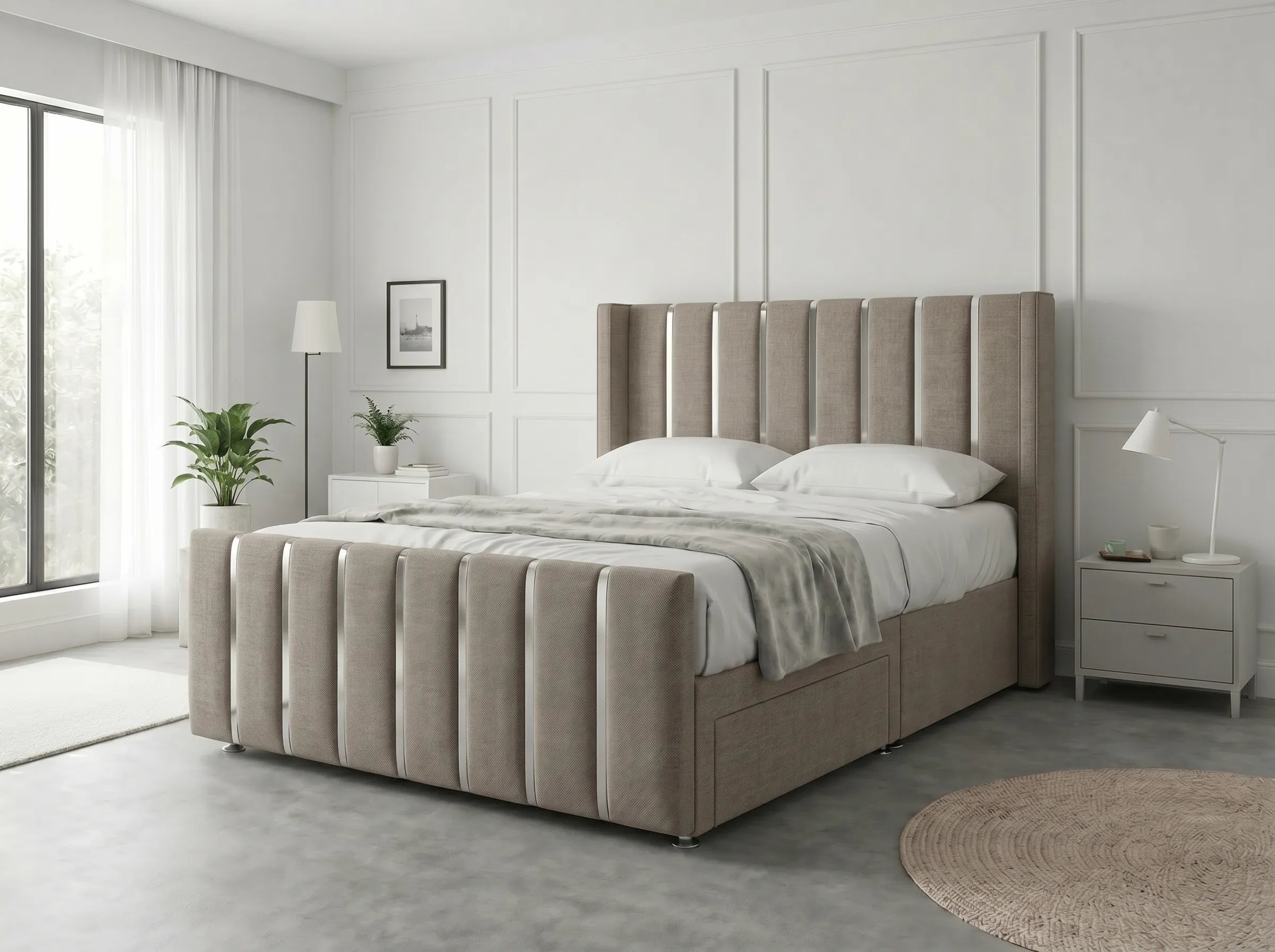 Signature Sleigh Comfort | Divan Drawer Bed with Easy-Access Drawer Storage (UK) | Discount Bed Store (DBS) #DB141