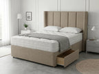 Refined Curve Haven | Modern Divan Drawer Bed with Built-In Drawers (UK) | Discount Bed Store (DBS) #DB144