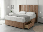 Refined Curve Haven | Modern Divan Drawer Bed with Built-In Drawers (UK) | Discount Bed Store (DBS) #DB144