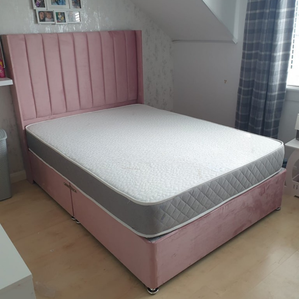 Wingback Bed AltoLine Design #B8 Bed Frame (UK) | Discount Bed Store (DBS)