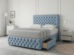 Premier Sleigh Style | Divan Storage Bed with Pull-Out Drawers (UK) | Discount Bed Store (DBS) #DB145