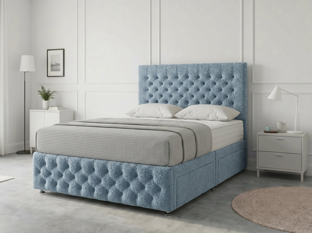Premier Sleigh Style | Divan Storage Bed with Pull-Out Drawers (UK) | Discount Bed Store (DBS) #DB145