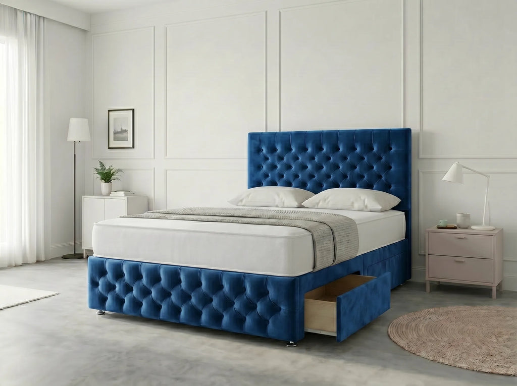 Premier Sleigh Style | Divan Storage Bed with Pull-Out Drawers (UK) | Discount Bed Store (DBS) #DB145 (Copy)