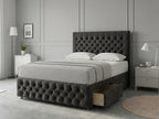 Premier Sleigh Style | Divan Storage Bed with Pull-Out Drawers (UK) | Discount Bed Store (DBS) #DB145