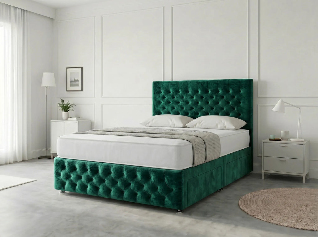 Premier Sleigh Style | Divan Storage Bed with Pull-Out Drawers (UK) | Discount Bed Store (DBS) #DB145 (Copy)