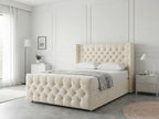 Luxury Curve Dream | Divan Drawer Bed Frame with Concealed Drawer Storage (UK) | Discount Bed Store (DBS) #DB146