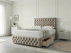 Premier Sleigh Style | Divan Storage Bed with Pull-Out Drawers (UK) | Discount Bed Store (DBS) #DB145 (Copy)