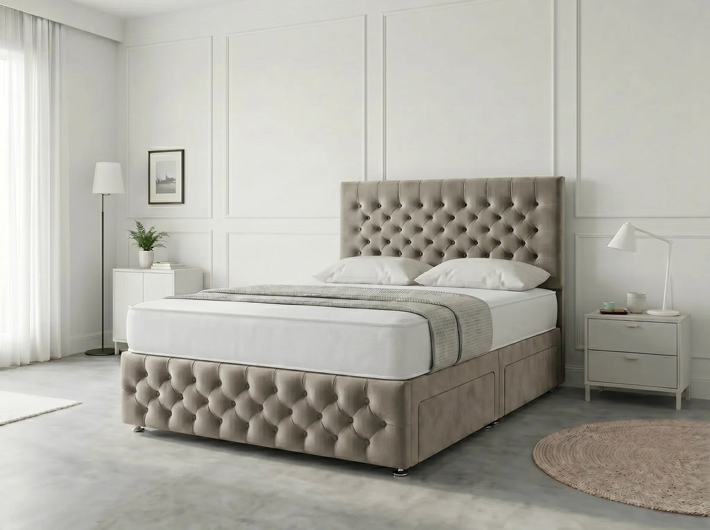 Premier Sleigh Style | Divan Storage Bed with Pull-Out Drawers (UK) | Discount Bed Store (DBS) #DB145 (Copy)