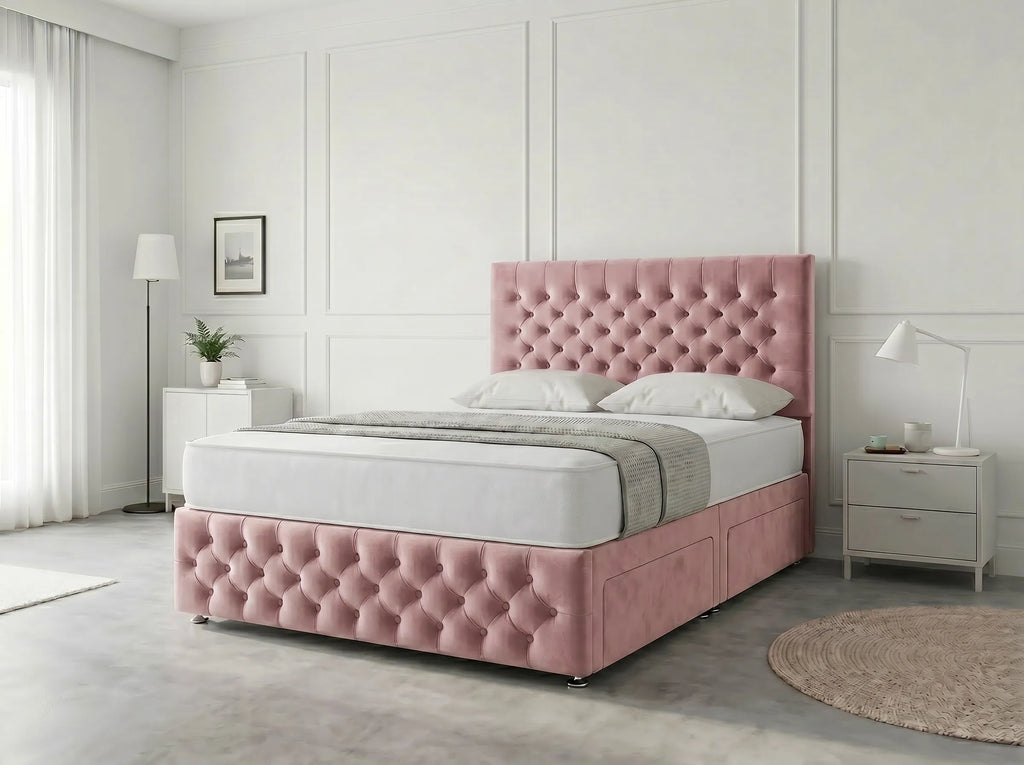 Premier Sleigh Style | Divan Storage Bed with Pull-Out Drawers (UK) | Discount Bed Store (DBS) #DB145 (Copy)