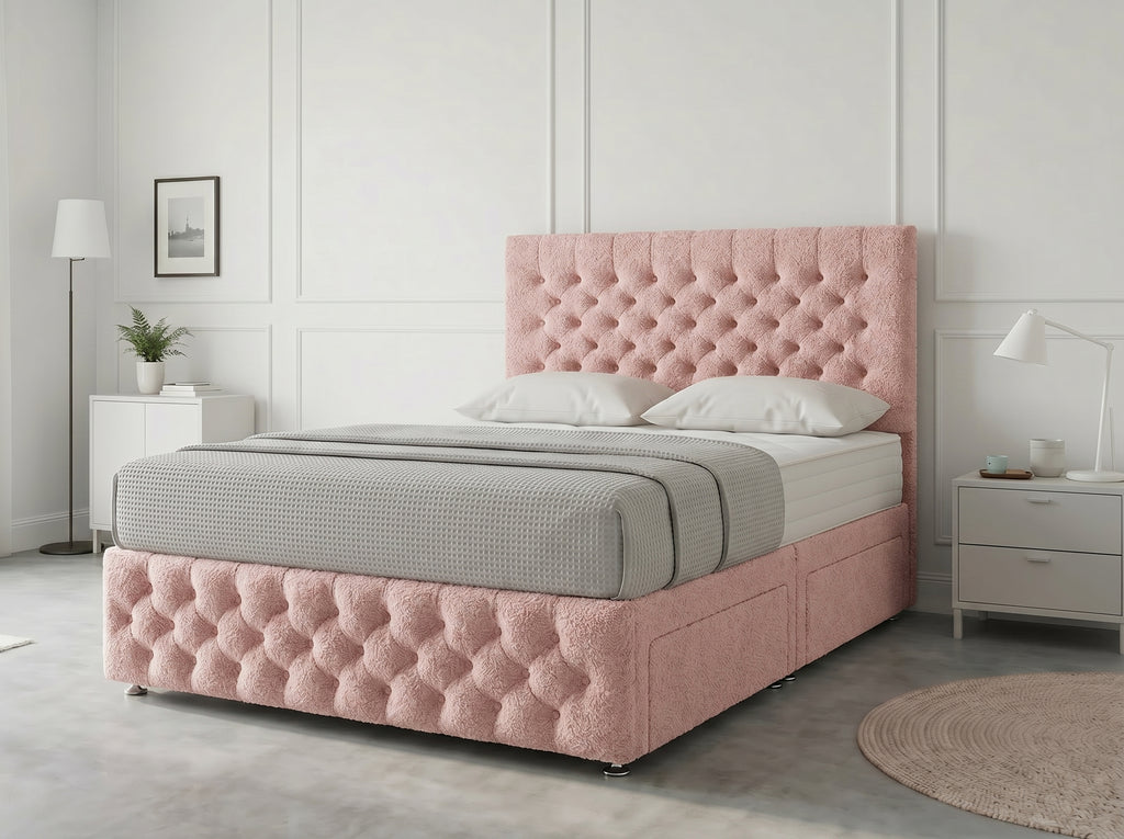 Premier Sleigh Style | Divan Storage Bed with Pull-Out Drawers (UK) | Discount Bed Store (DBS) #DB145