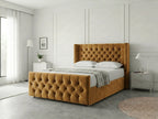 Luxury Curve Dream | Divan Drawer Bed Frame with Concealed Drawer Storage (UK) | Discount Bed Store (DBS) #DB146