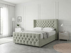 Luxury Curve Dream | Divan Drawer Bed Frame with Concealed Drawer Storage (UK) | Discount Bed Store (DBS) #DB146