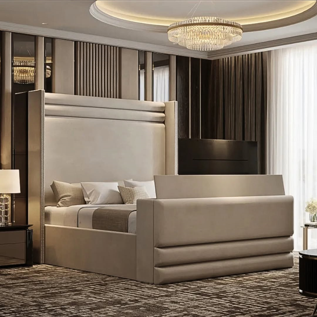 Solstice Modern Upholstered TV Bed