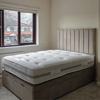 LinearLuxe Panel #B145| Optional Divan Ottoman Bed Frame (UK) | Discount Bed Store (DBS)