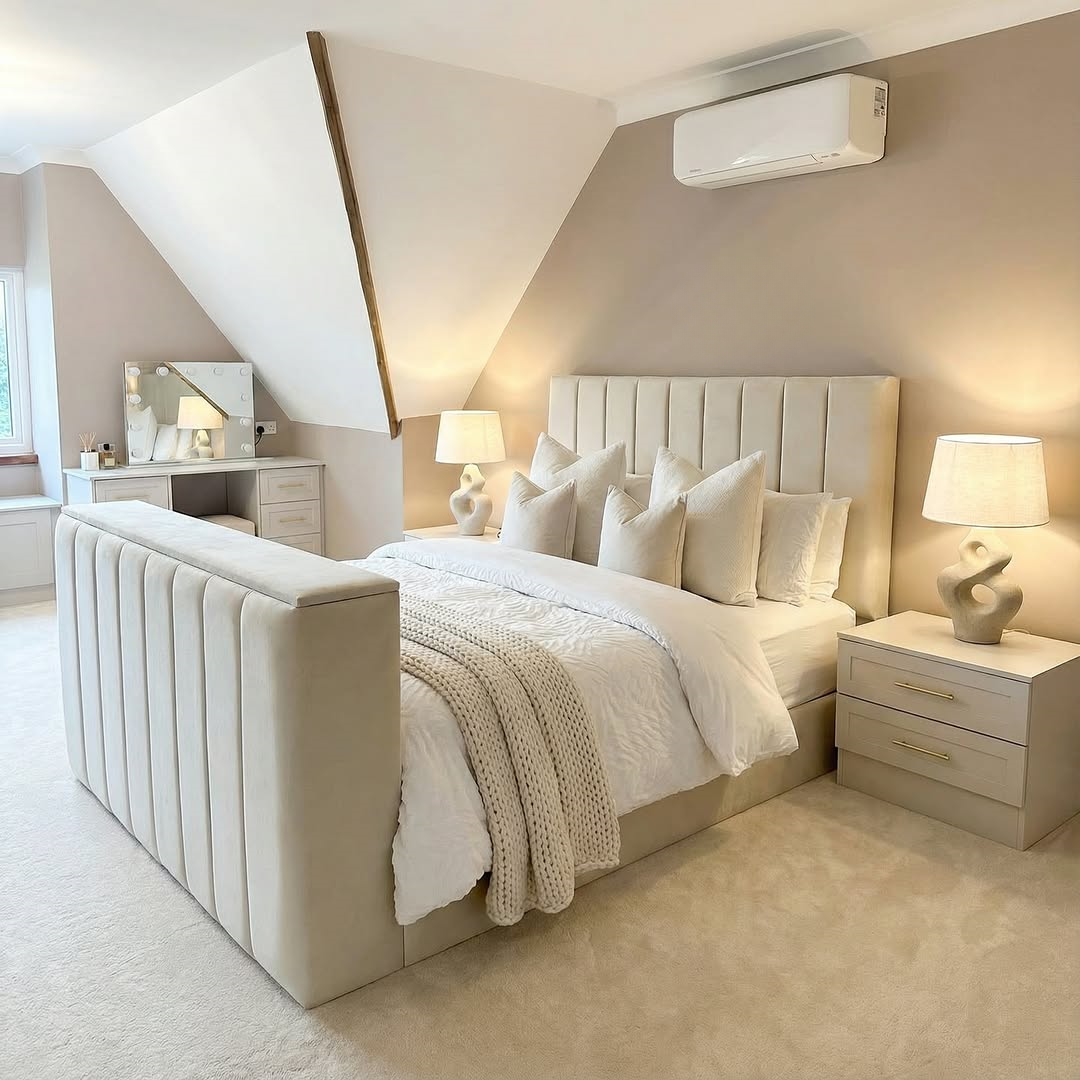 Orion Deluxe Upholstered TV Bed