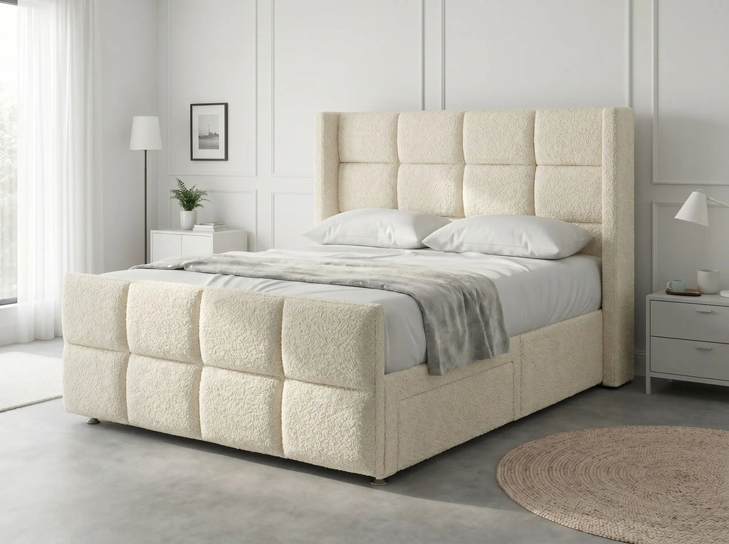 Timeless Sleigh Comfort | Divan Drawer Base with Functional Storage Drawers (UK) | Discount Bed Store (DBS) #DB147