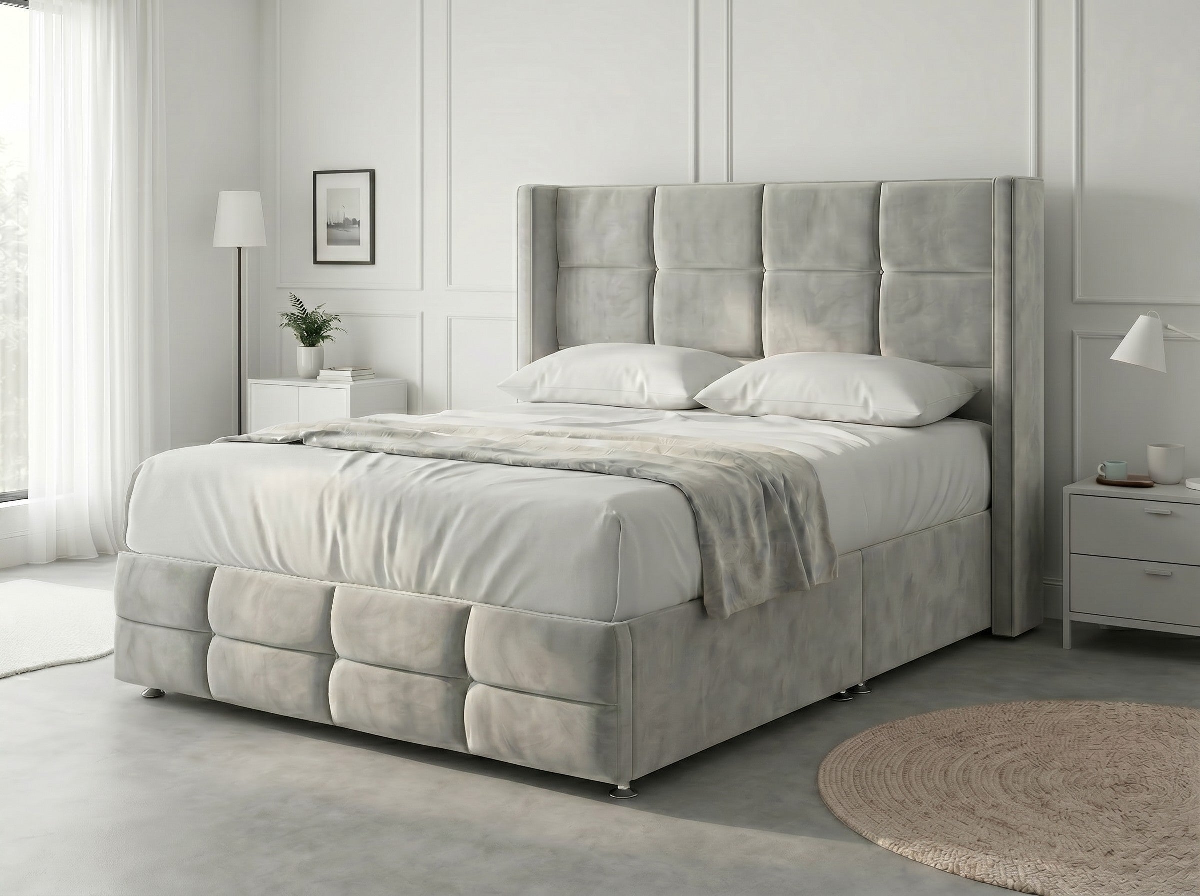 Timeless Sleigh Comfort | Divan Drawer Base with Functional Storage Drawers (UK) | Discount Bed Store (DBS) #DB147