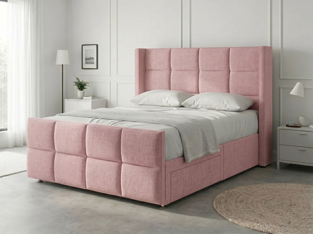 Timeless Sleigh Comfort | Divan Drawer Base with Functional Storage Drawers (UK) | Discount Bed Store (DBS) #DB147