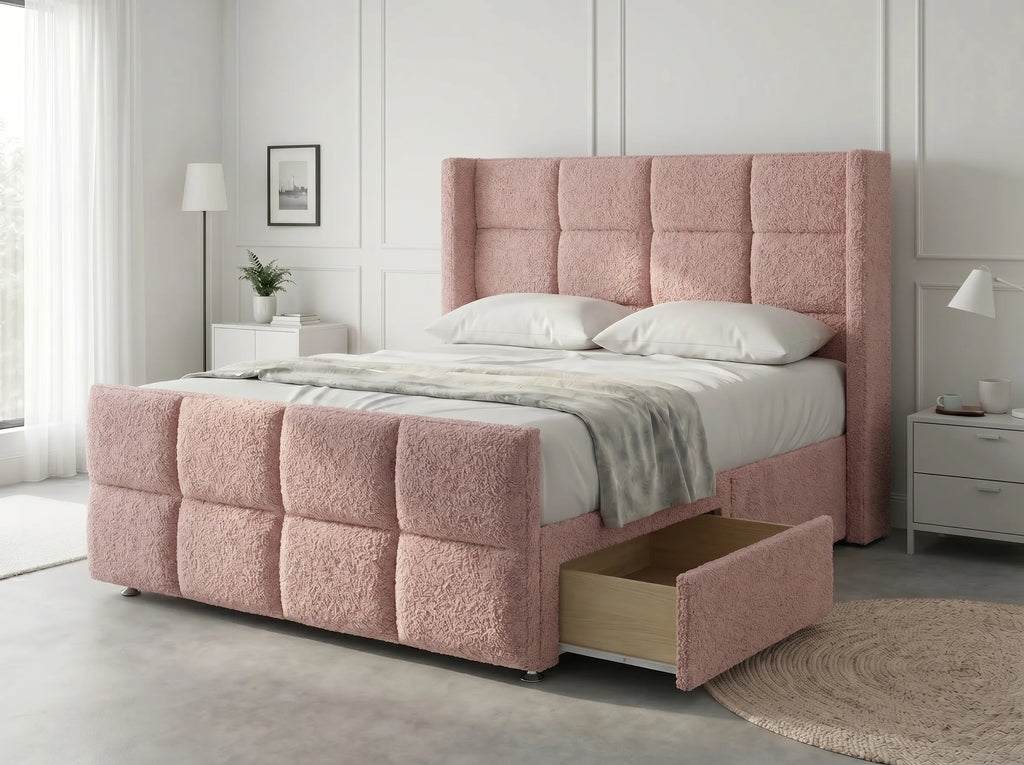 Timeless Sleigh Comfort | Divan Drawer Base with Functional Storage Drawers (UK) | Discount Bed Store (DBS) #DB147