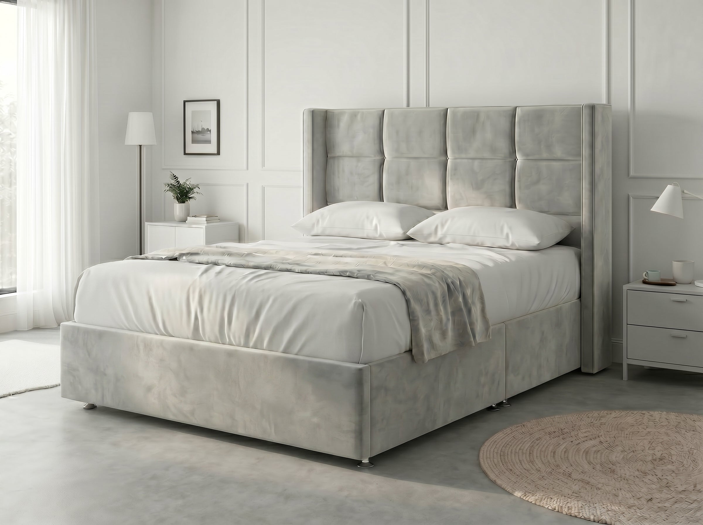 Timeless Sleigh Comfort | Divan Drawer Base with Functional Storage Drawers (UK) | Discount Bed Store (DBS) #DB147